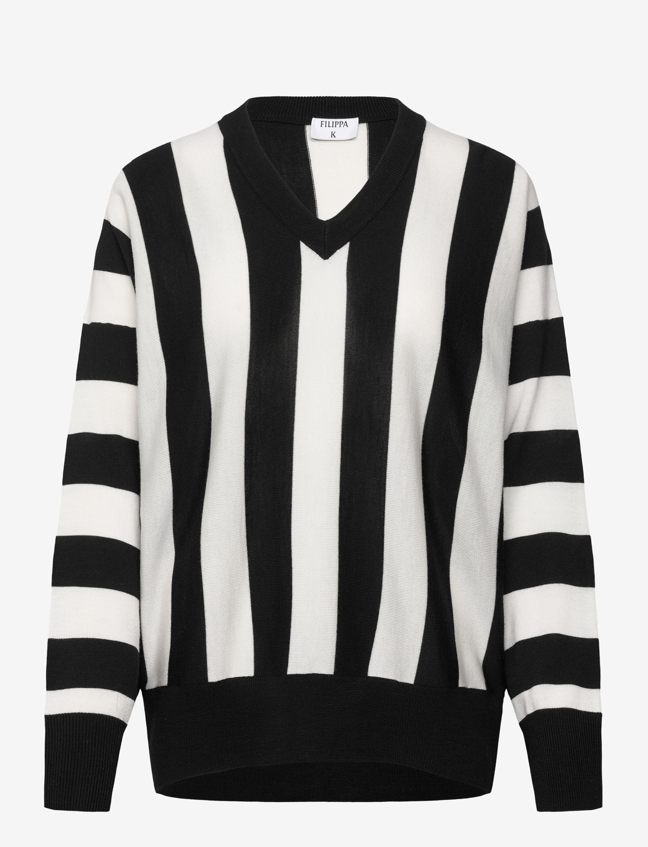 Filippa K - Batwing Sweater - pullover - black/white - 0