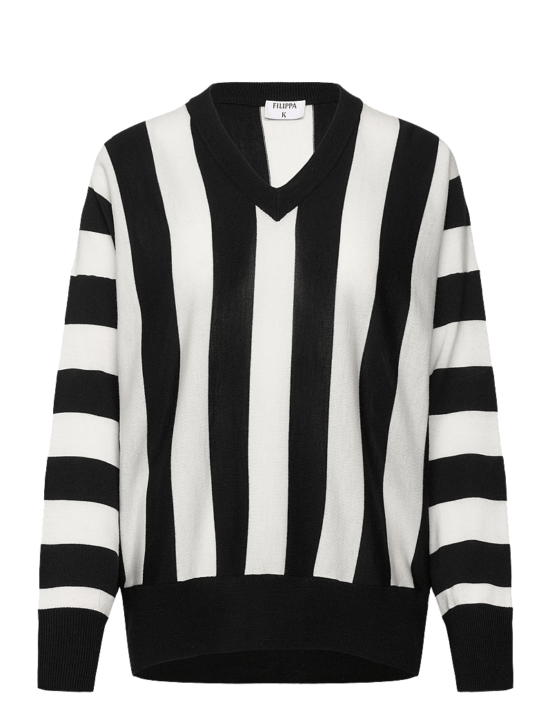 Filippa K - Batwing Sweater - pullover - black/white - 0