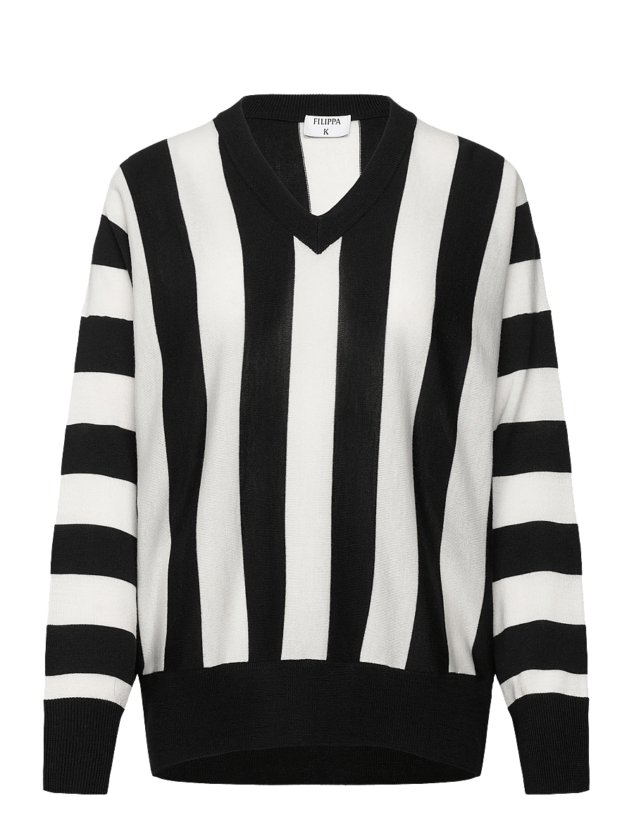 Filippa K - Batwing Sweater - pullover - black/white - 1