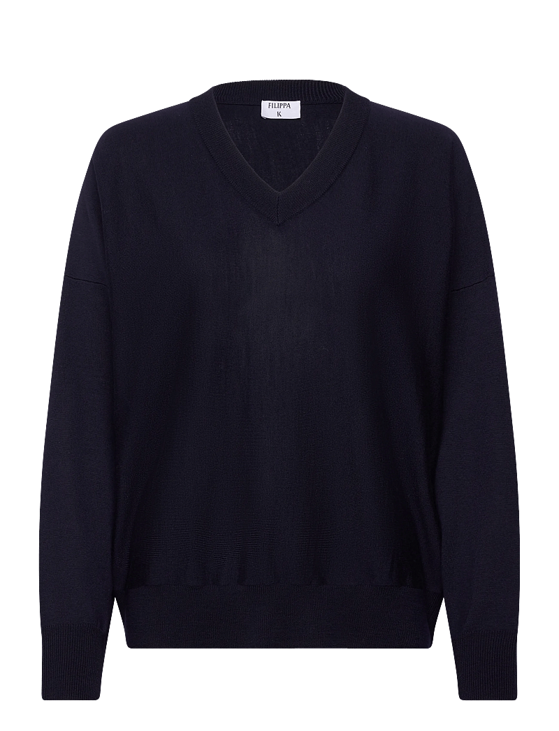Filippa K - Batwing Sweater - tröjor - navy - 0