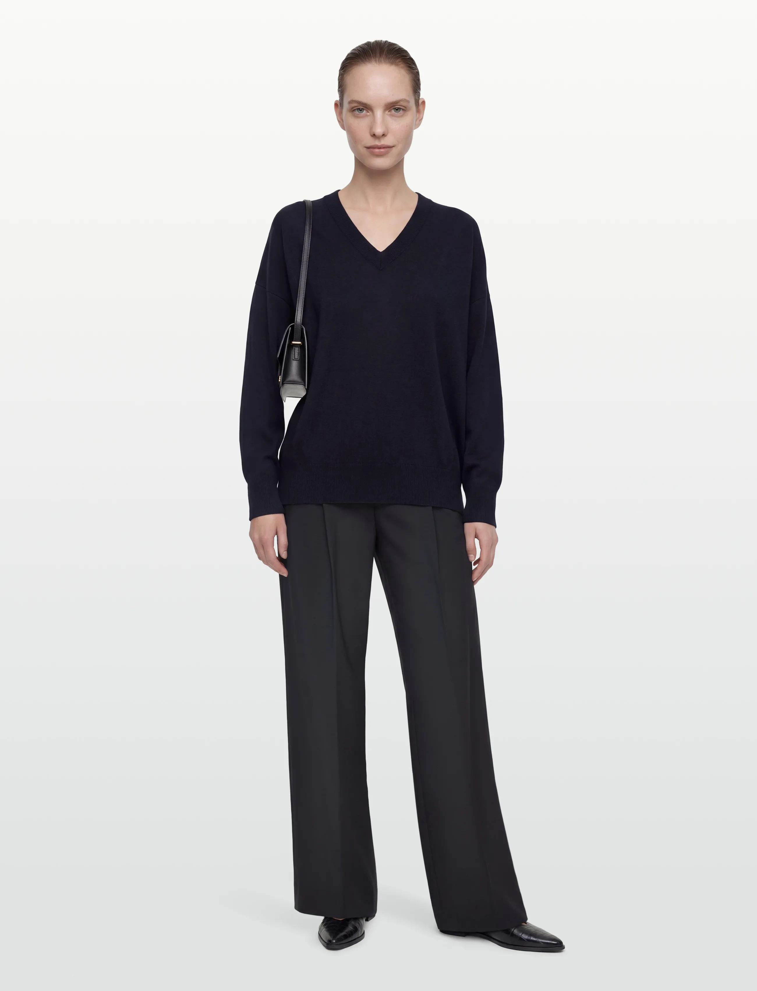 Filippa K - Batwing Sweater - džemperi - navy - 0