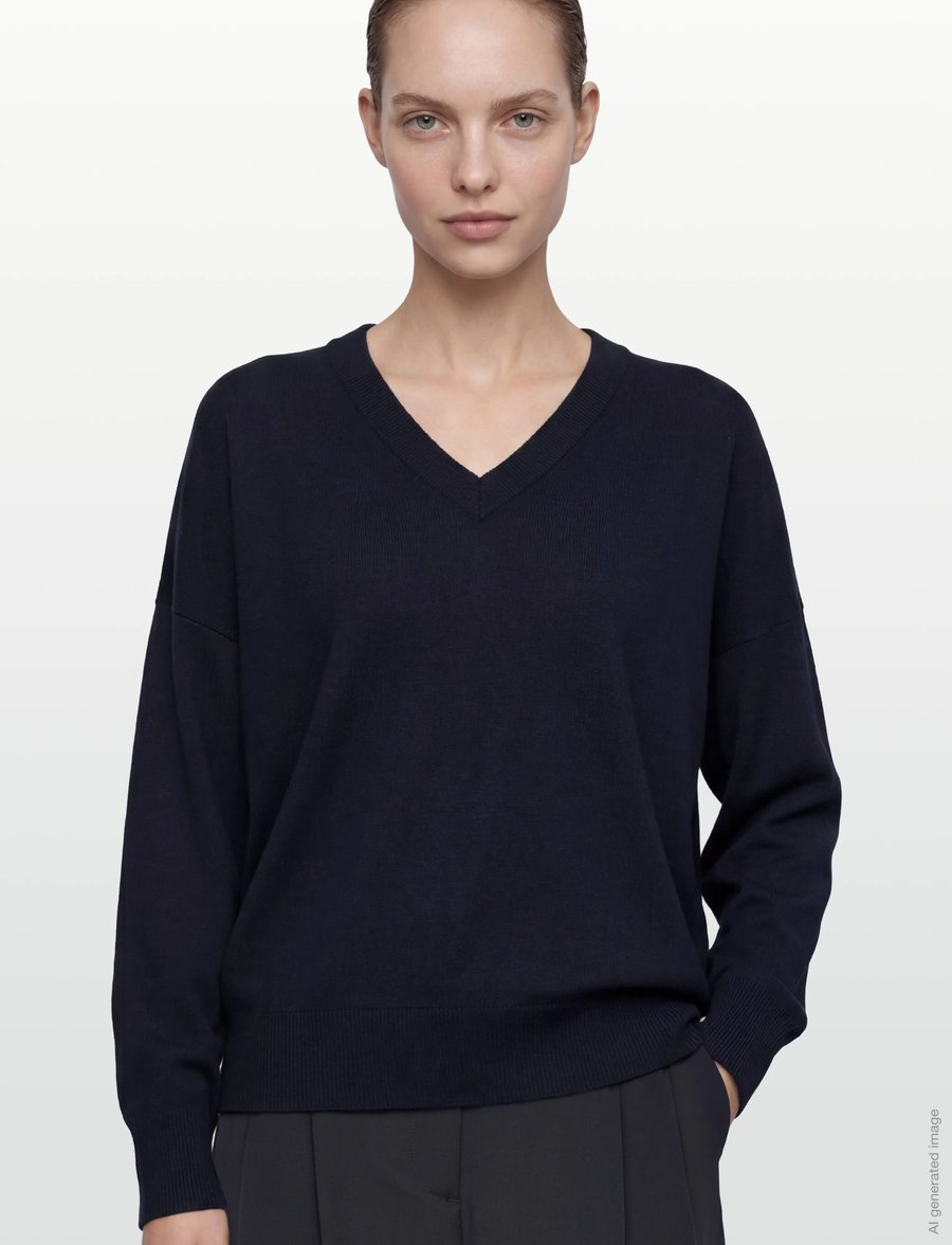 Filippa K - Batwing Sweater - pullover - navy - 3