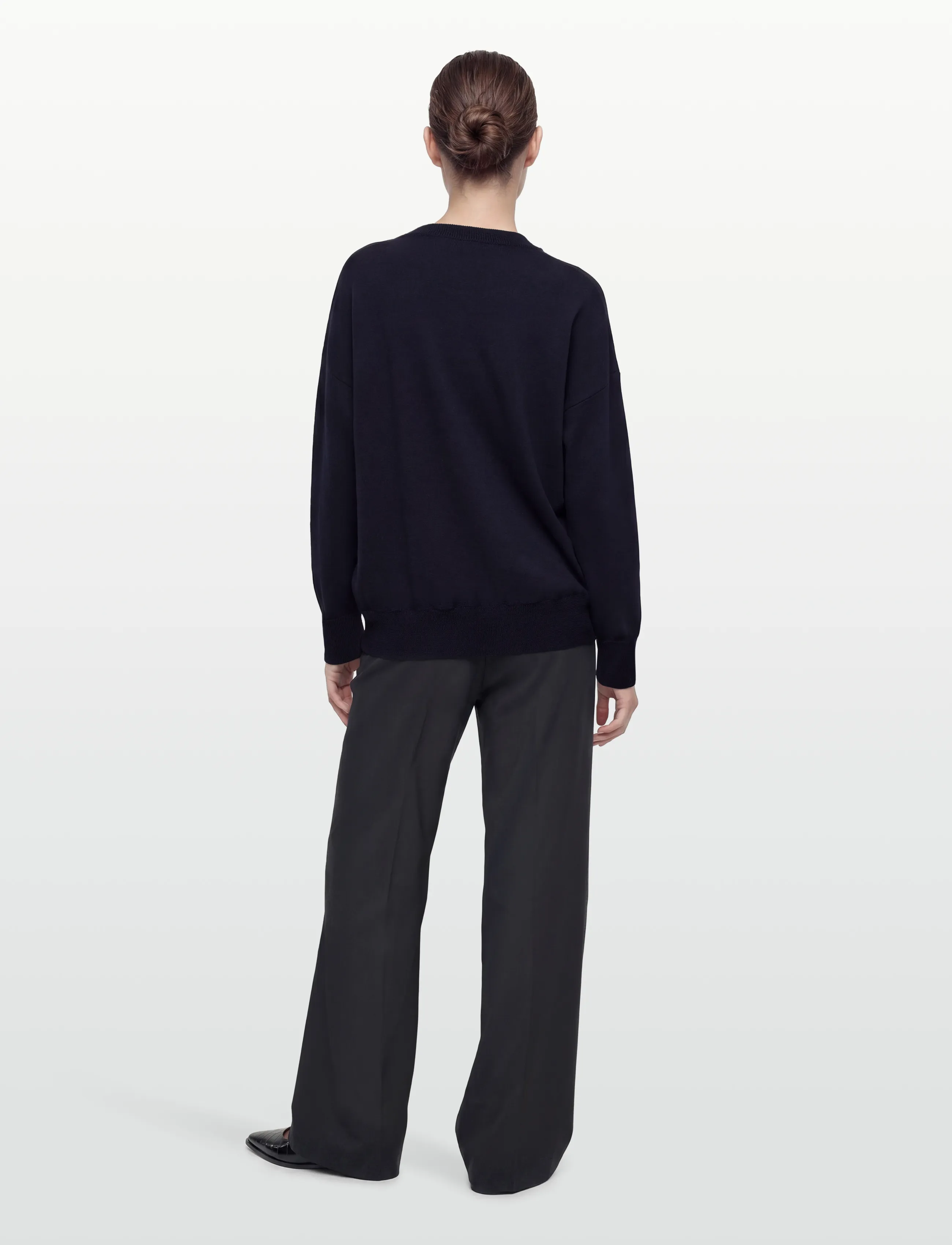 Filippa K - Batwing Sweater - džemperi - navy - 4
