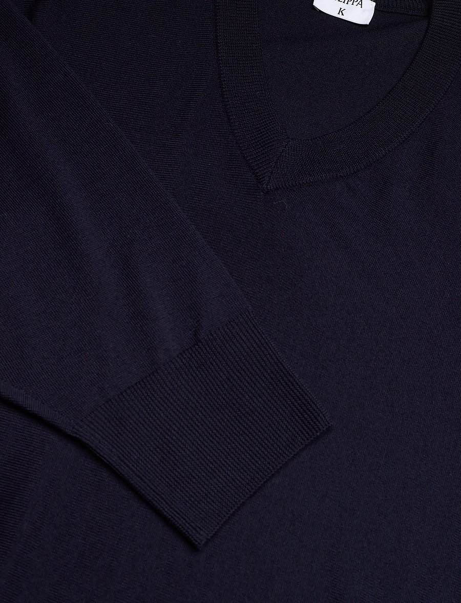 Filippa K - Batwing Sweater - pullover - navy - 5
