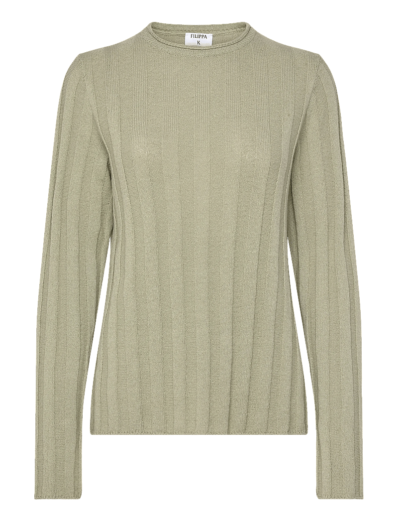 Filippa K - Linen Rib Sweater - sweaters - light green - 0