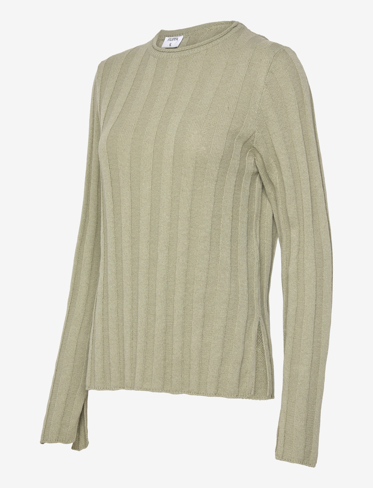 Filippa K - Linen Rib Sweater - sweaters - light green - 2