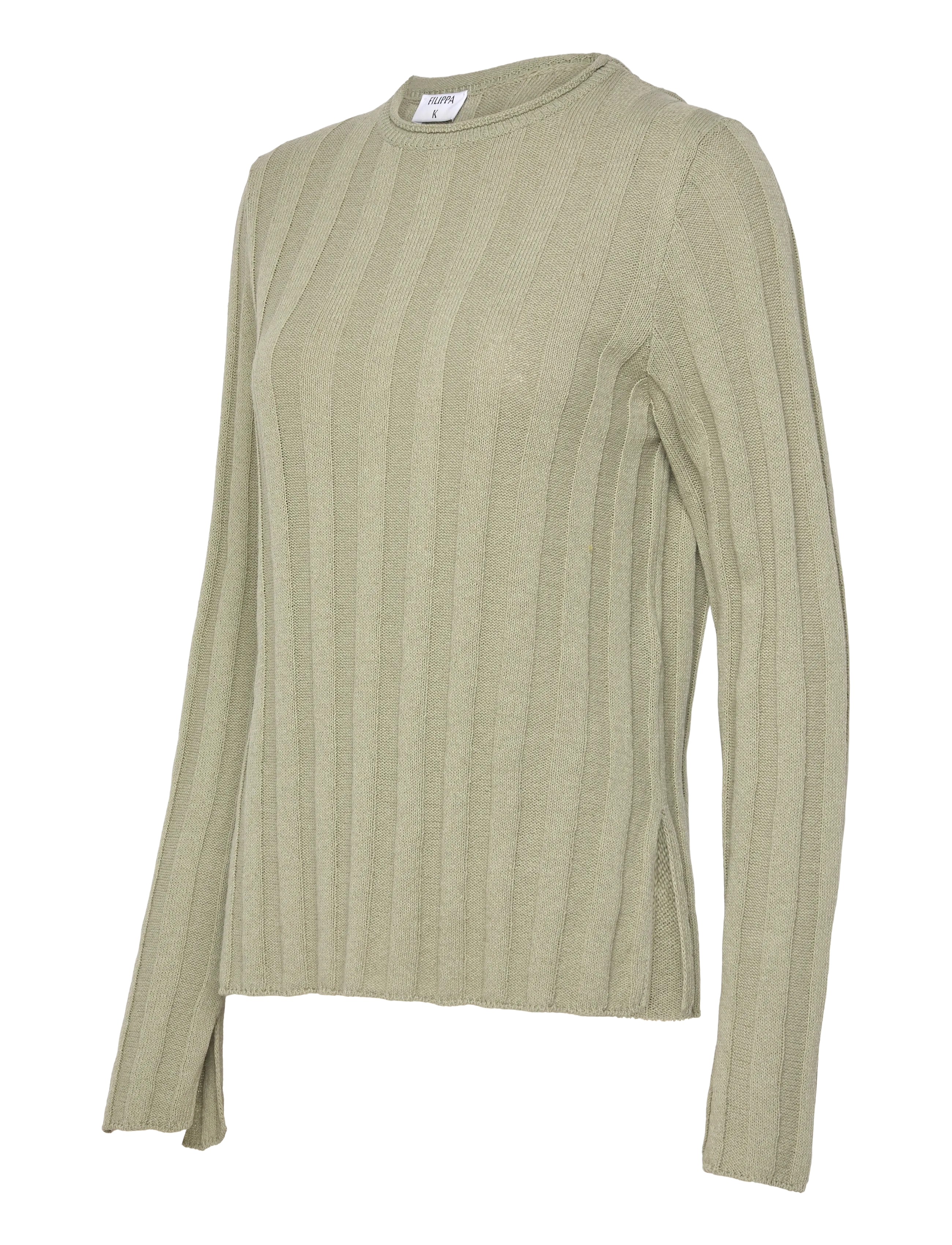 Filippa K - Linen Rib Sweater - pullover - light green - 3