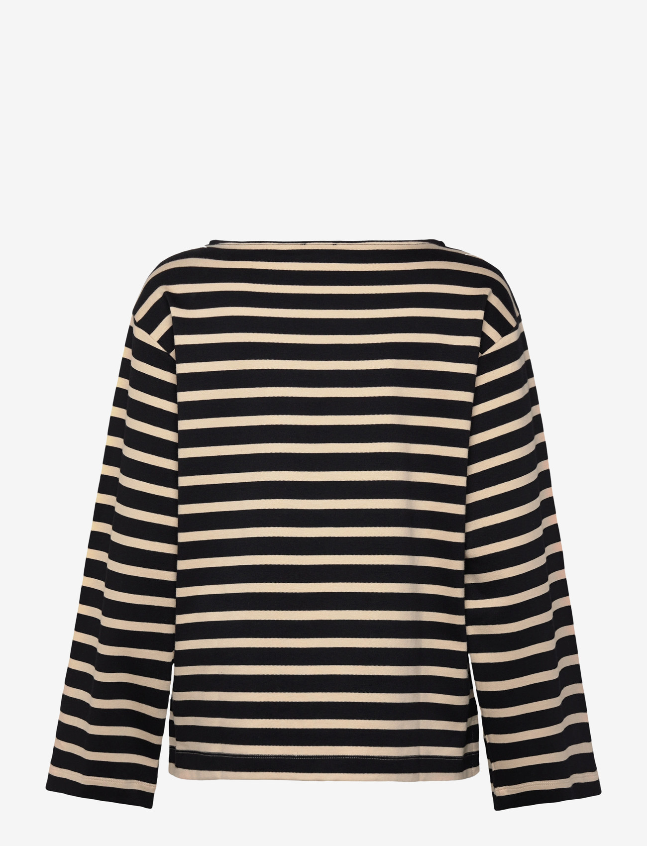 Filippa K - Cotton Mariner Top - pikkade varrukatega alussärgid - black/pearl beige - 2