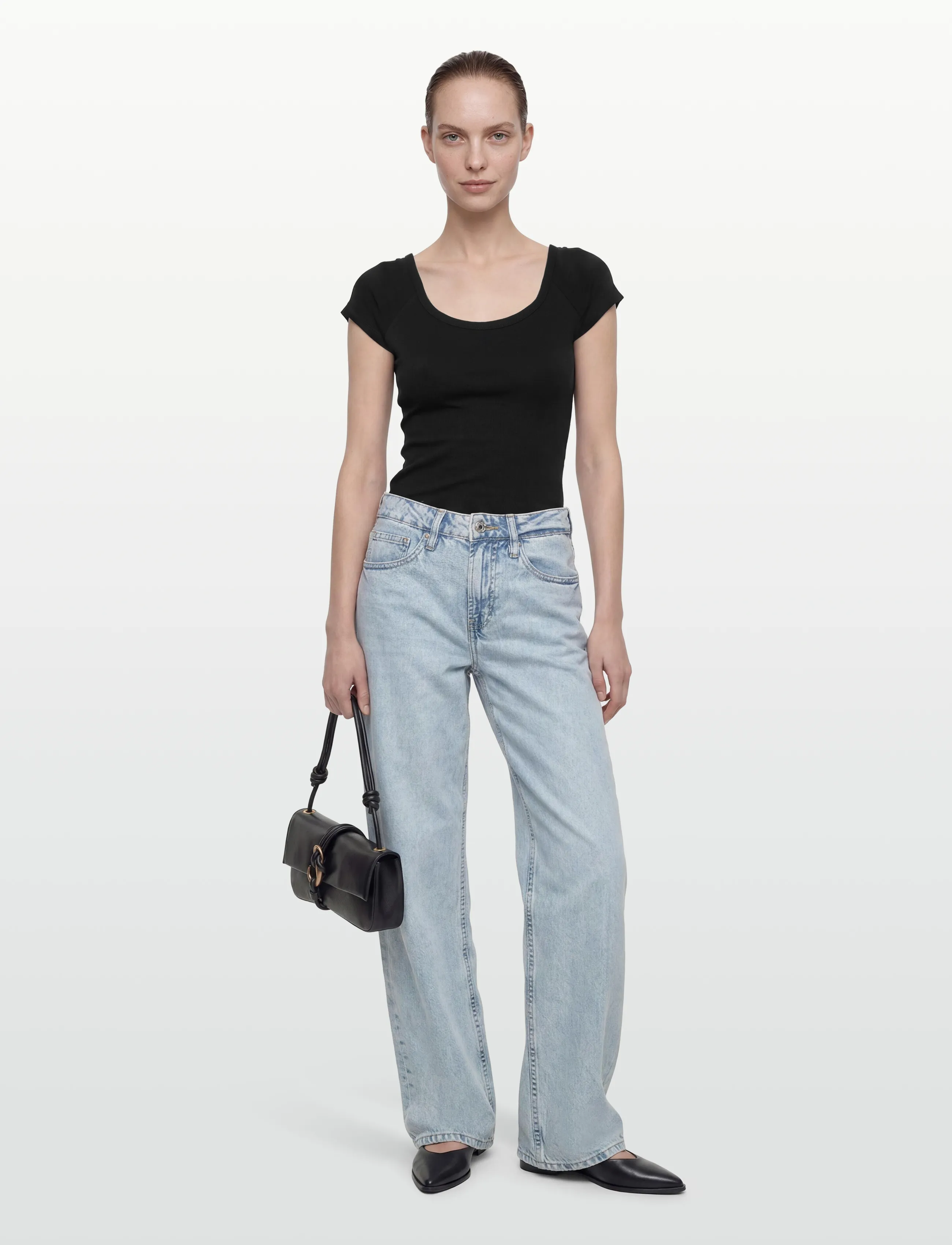 Filippa K Ballet Tee - T-shirts & Hauts - BLACK / black