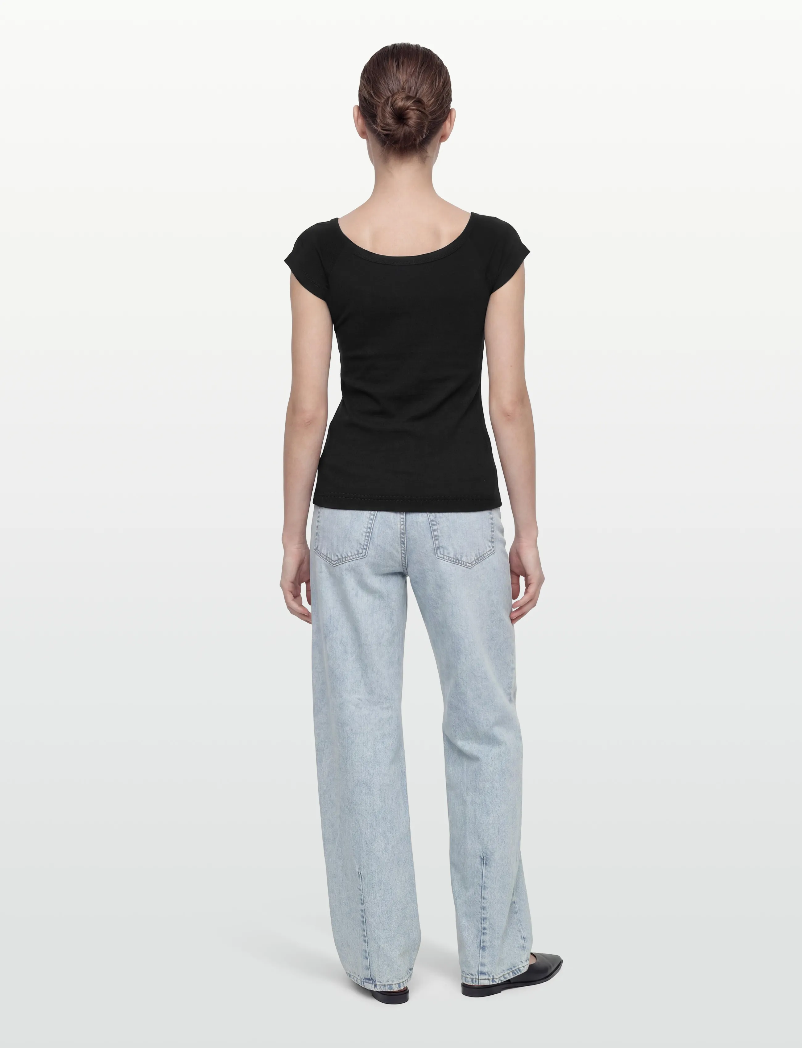 Filippa K - Ballet Tee - t-shirts & tops - black - 4