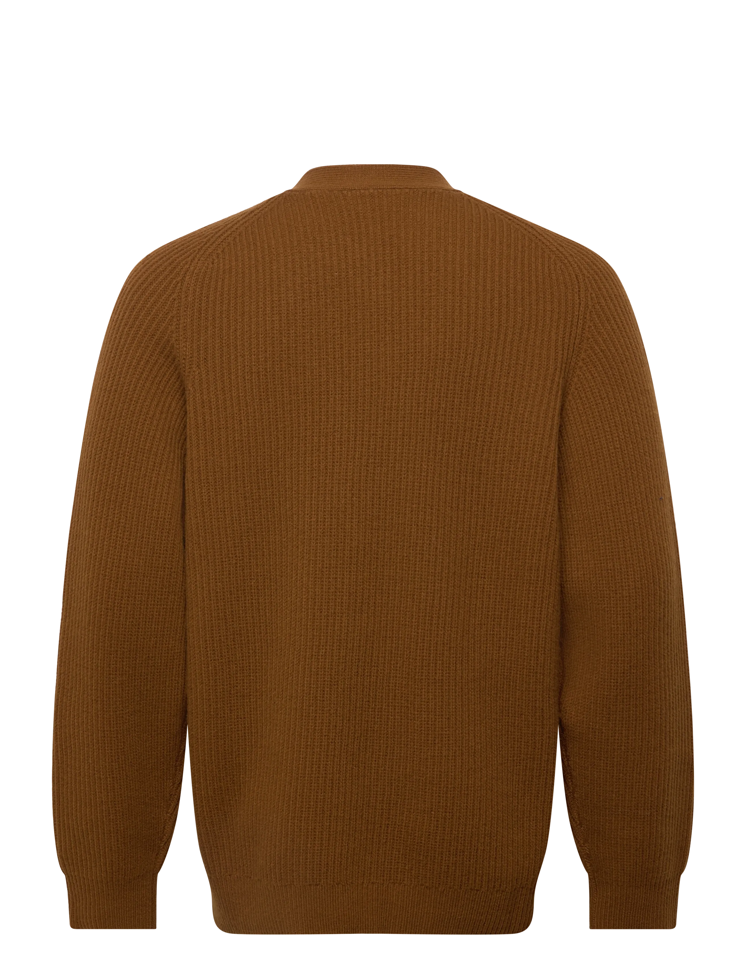 Filippa K - Chunky Ribbed Wool Cardigan - copper brown - 1