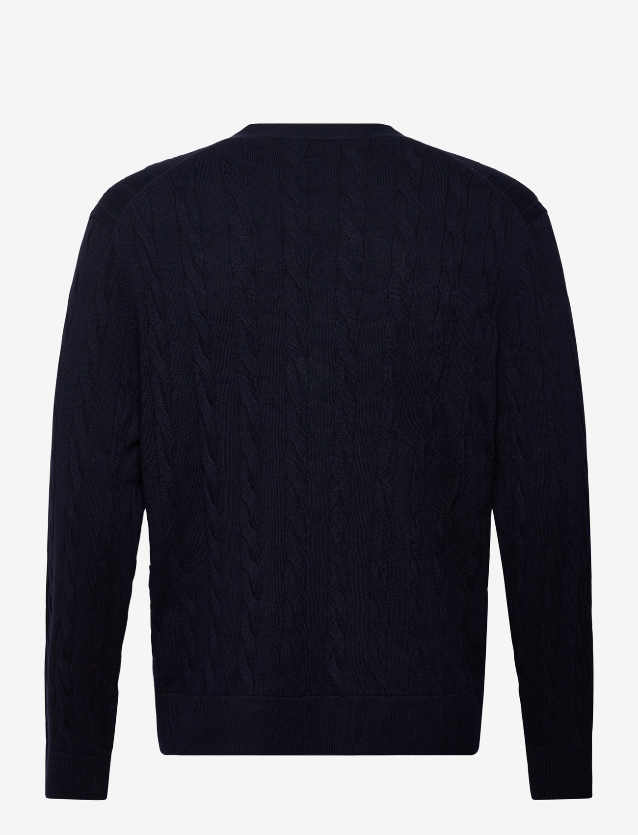 Filippa K - Braided Cotton Merino Cardigan - cardigans - navy - 1