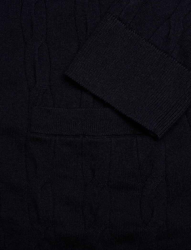 Filippa K - Braided Cotton Merino Cardigan - cardigans - navy - 3