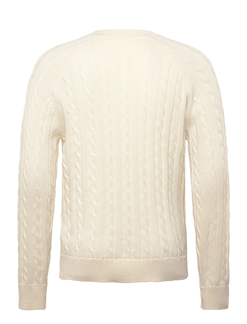Filippa K - Braided Cotton V-Neck Sweater - v-ausschnitt - calico white - 2