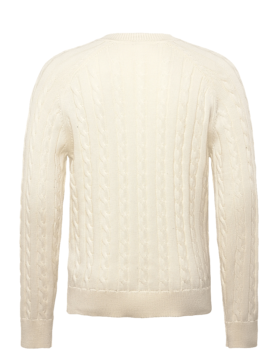 Filippa K - Braided Cotton V-Neck Sweater - v-ausschnitt - calico white - 2
