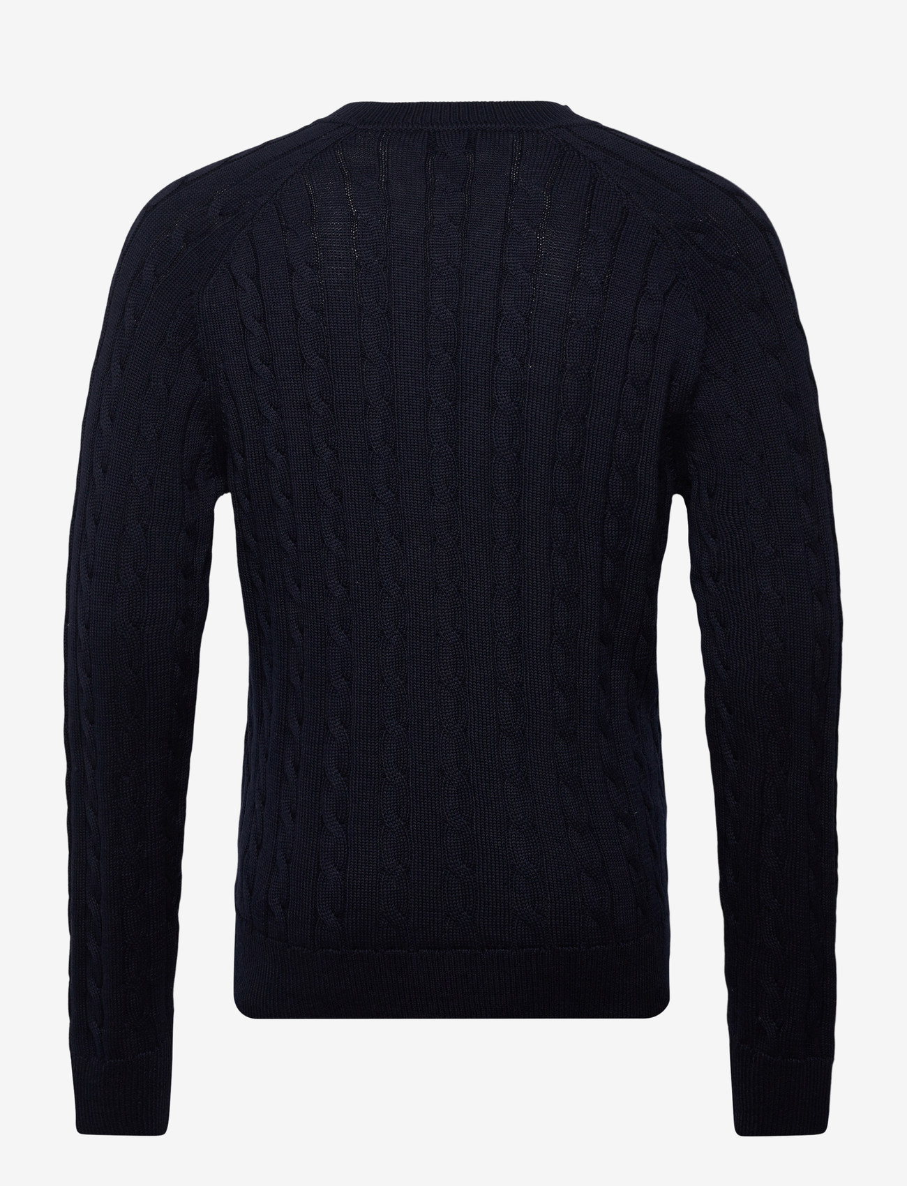 Filippa K - Braided Cotton V-Neck Sweater - v-ausschnitt - navy - 1