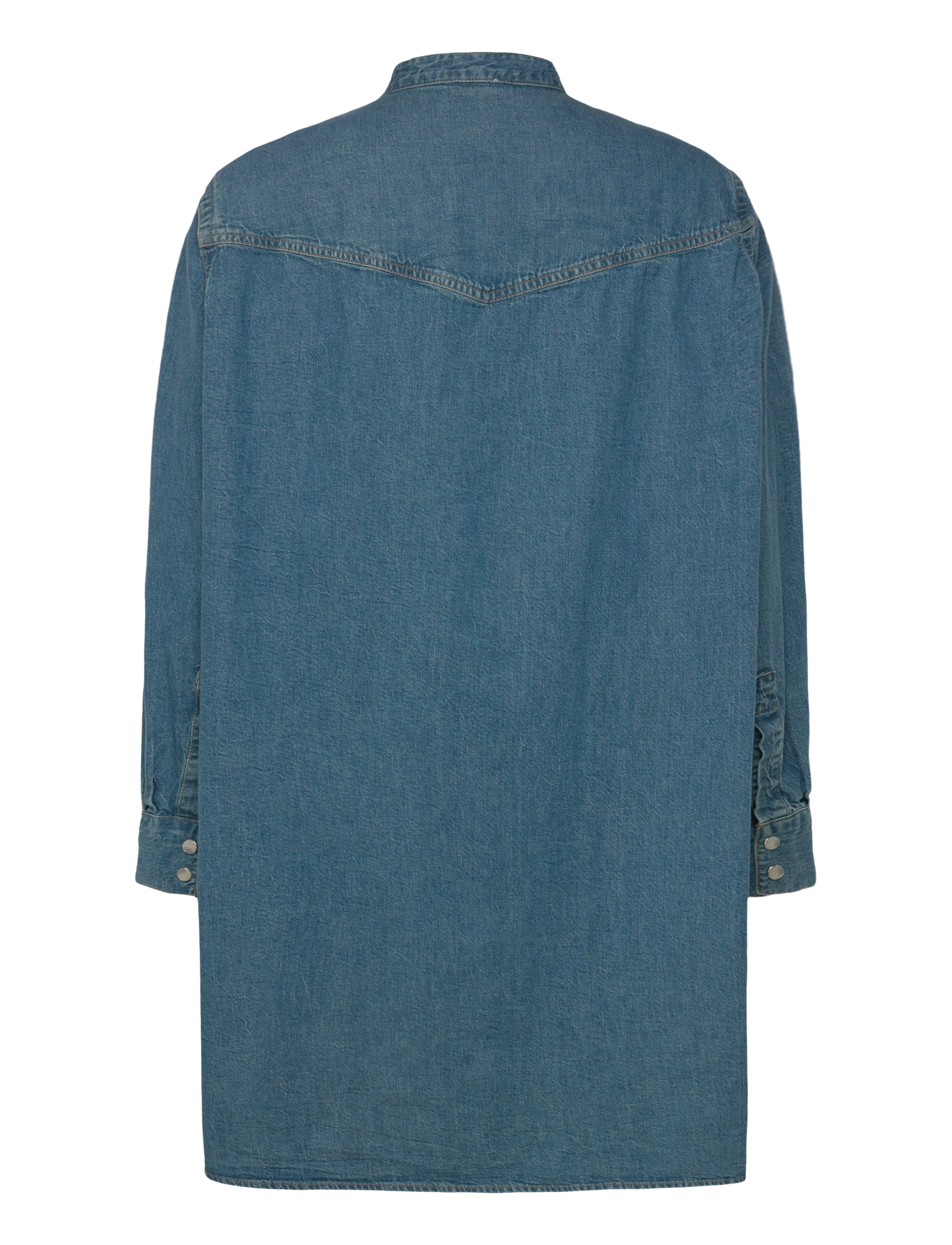 Filippa K - Western Denim Shirt Dress - hemdkleider - washed mid blue - 2
