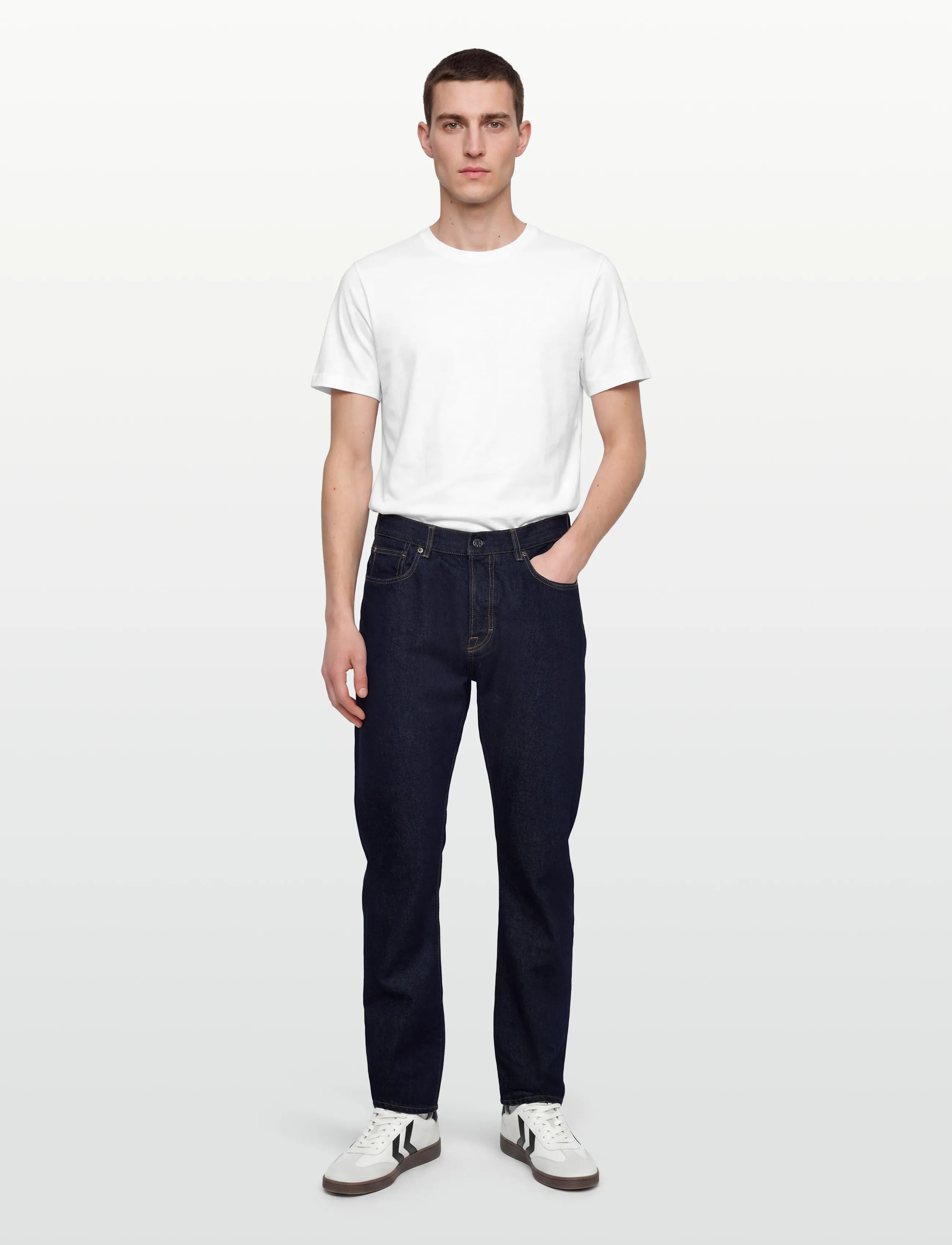 Filippa K Classic Cut Jeans - Jeans - RINSED BLUE WASH / navy
