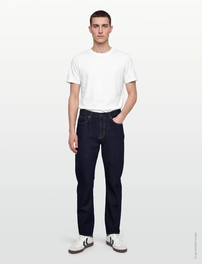 Filippa K Classic Cut Jeans - Regular jeans - RINSED BLUE WASH / navy