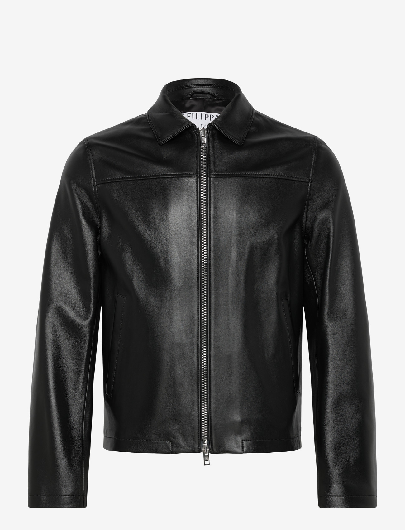 Filippa K - Leather Coach Jacket - vårjackor - black - 0