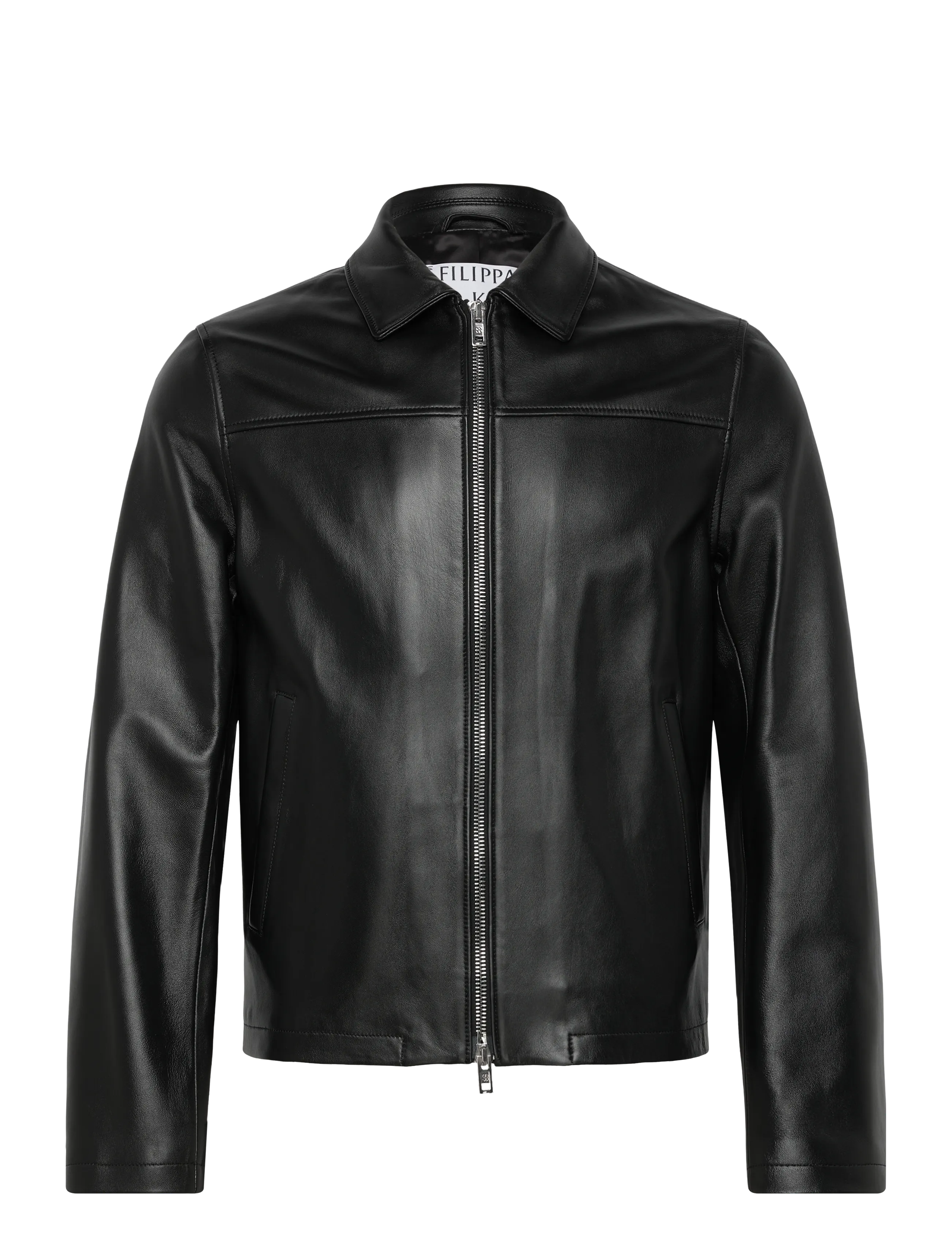 Filippa K - Leather Coach Jacket - forårsjakker - black - 1