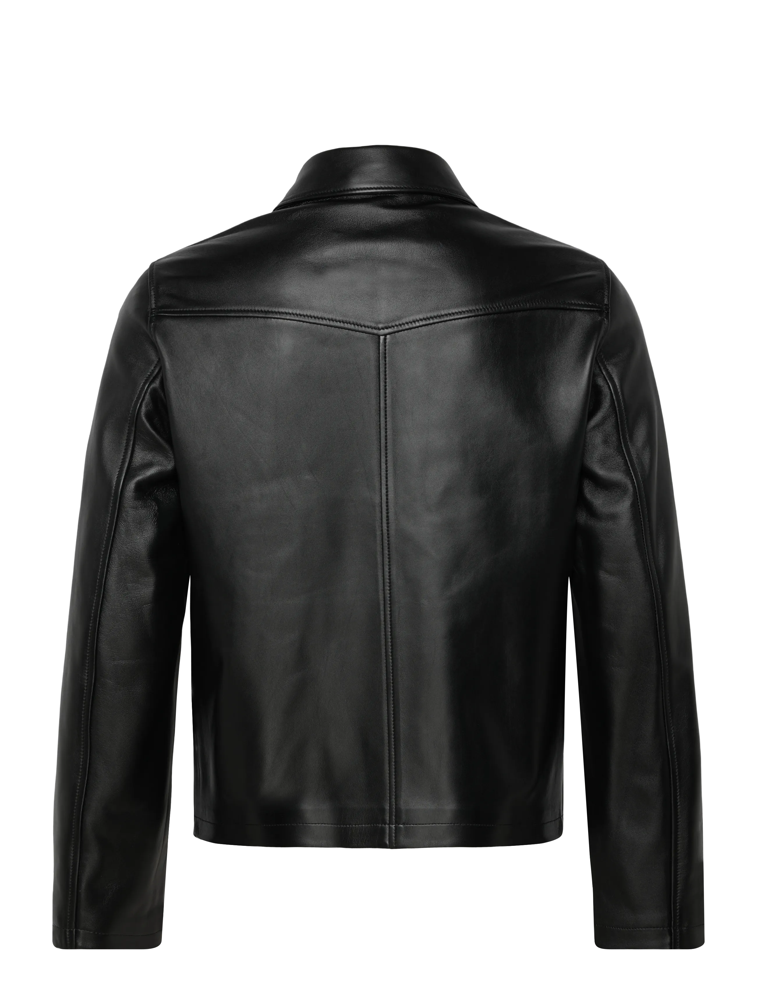Filippa K - Leather Coach Jacket - forårsjakker - black - 2