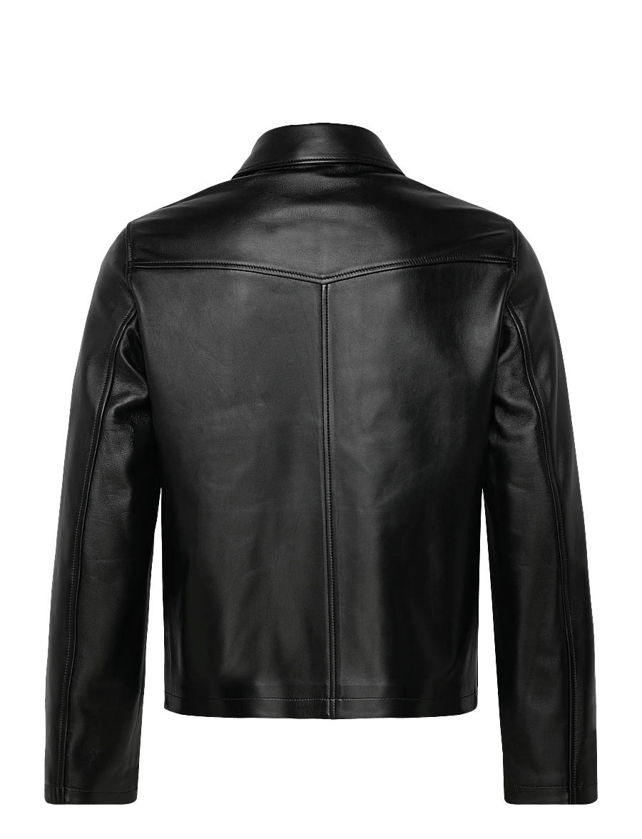 Filippa K - Leather Coach Jacket - leather jackets - black - 2