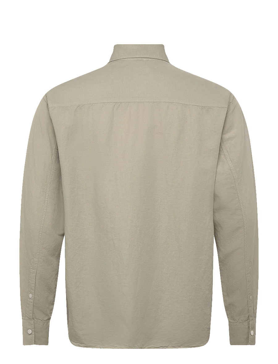 Filippa K - Relaxed Cotton Linen Shirt - basic shirts - light green - 2