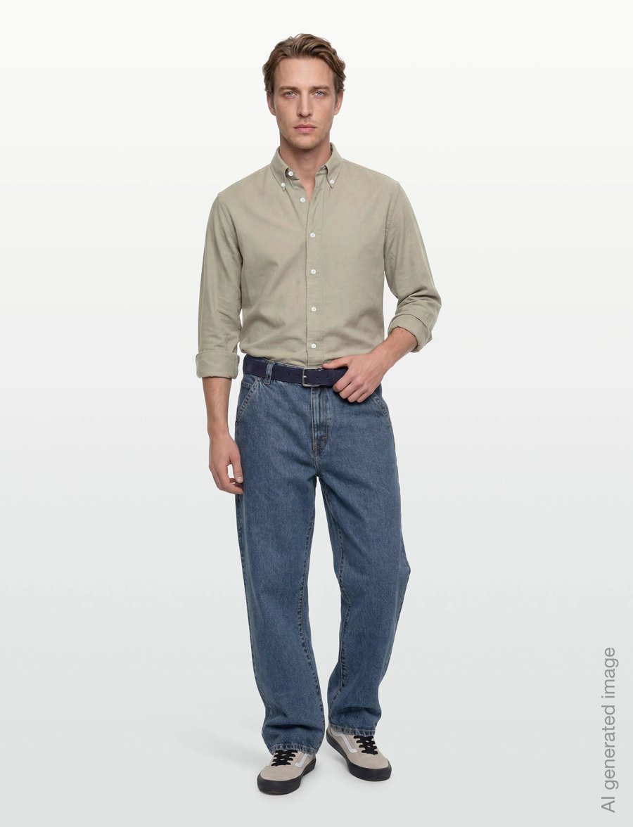Filippa K - Relaxed Cotton Linen Shirt - basic shirts - light green - 0