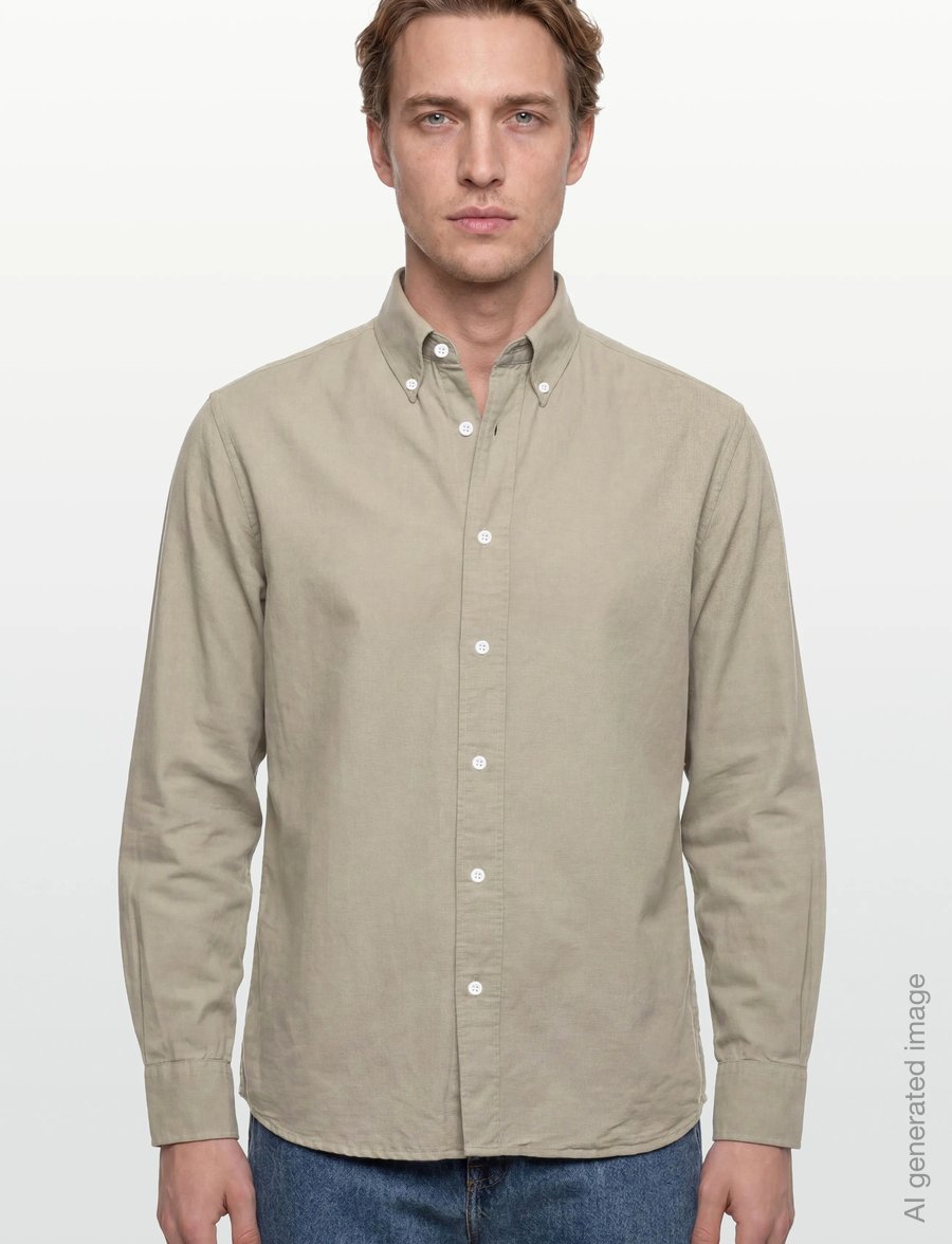Filippa K - Relaxed Cotton Linen Shirt - basic shirts - light green - 3