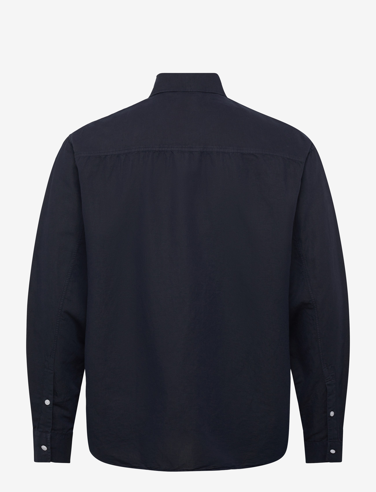 Filippa K - Relaxed Cotton Linen Shirt - basic skjortor - navy - 1