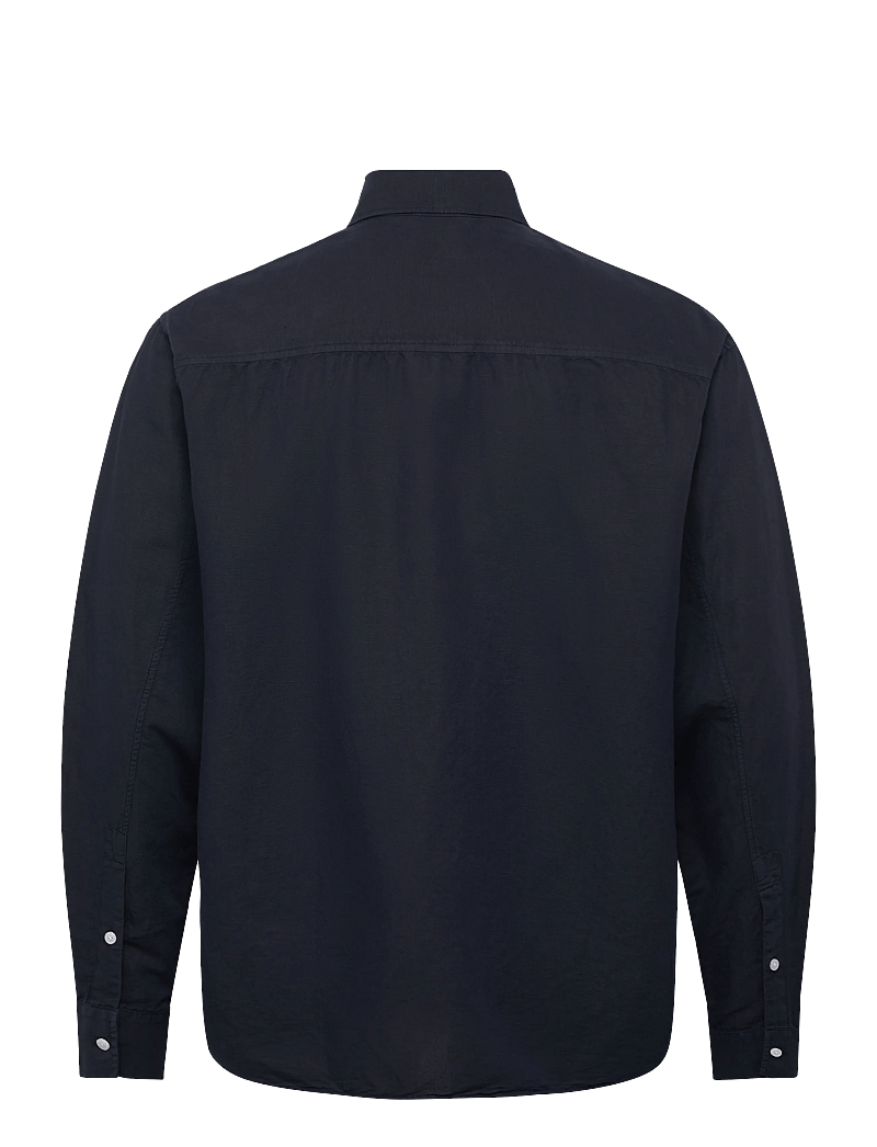 Filippa K - Relaxed Cotton Linen Shirt - basic skjortor - navy - 1