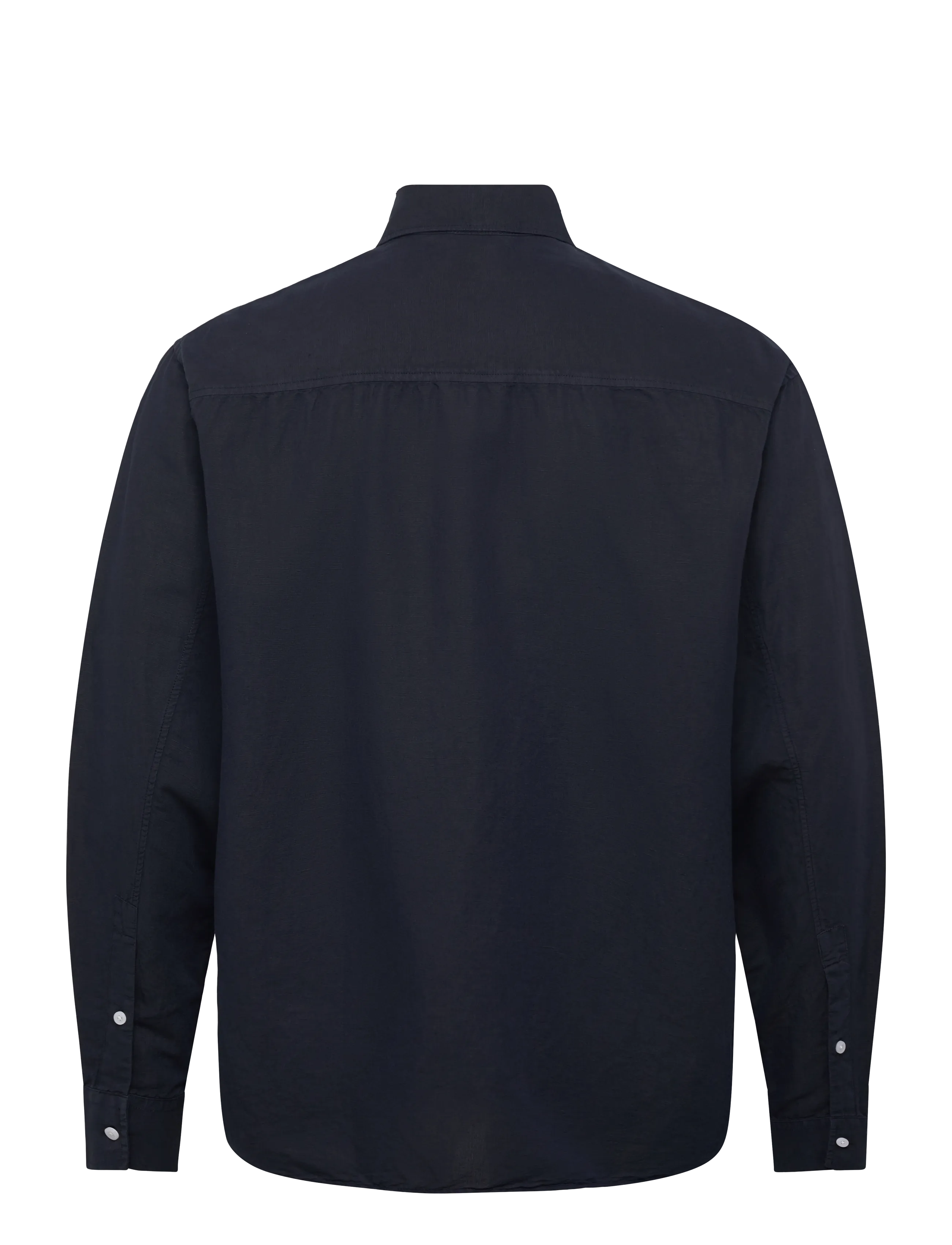 Filippa K - Relaxed Cotton Linen Shirt - basic shirts - navy - 2