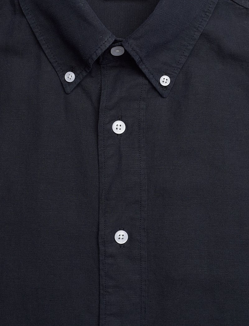 Filippa K - Relaxed Cotton Linen Shirt - basic skjortor - navy - 2