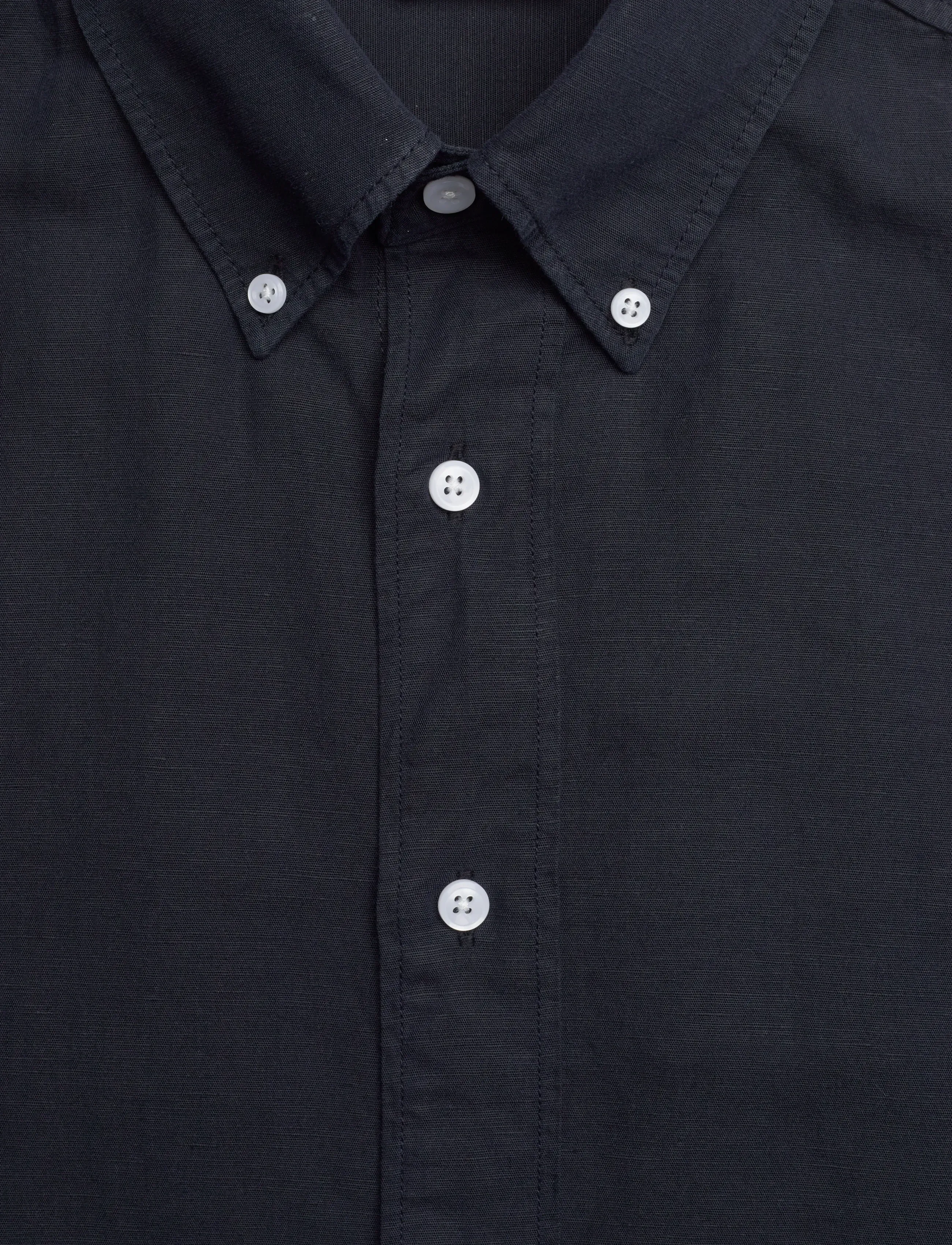 Filippa K - Relaxed Cotton Linen Shirt - basic shirts - navy - 5