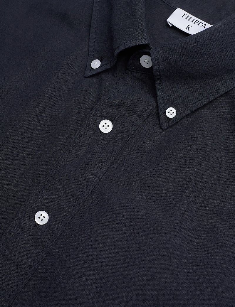 Filippa K - Relaxed Cotton Linen Shirt - basic skjortor - navy - 3