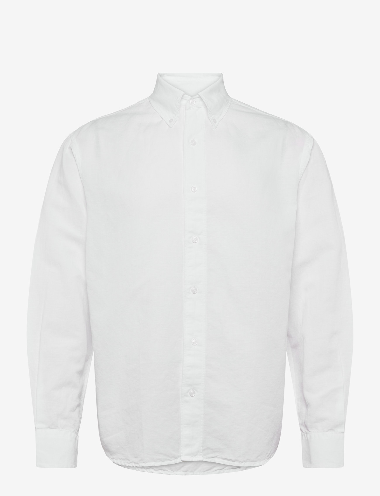 Filippa K - Relaxed Cotton Linen Shirt - basic skjortor - white - 0