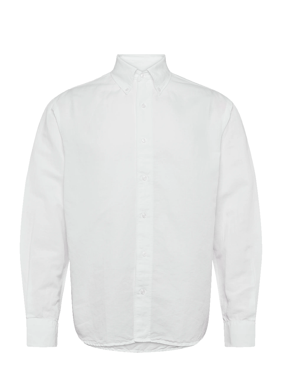 Filippa K - Relaxed Cotton Linen Shirt - basic-hemden - white - 1