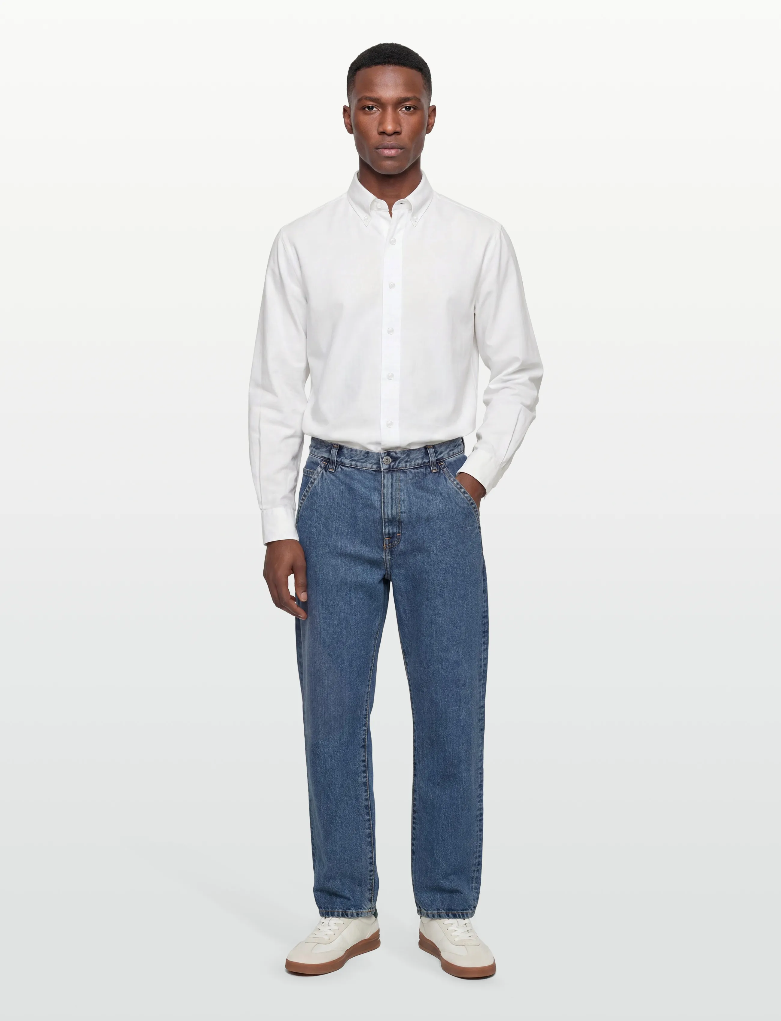 Filippa K Relaxed Cotton Linen Shirt - Clothing - WHITE / white