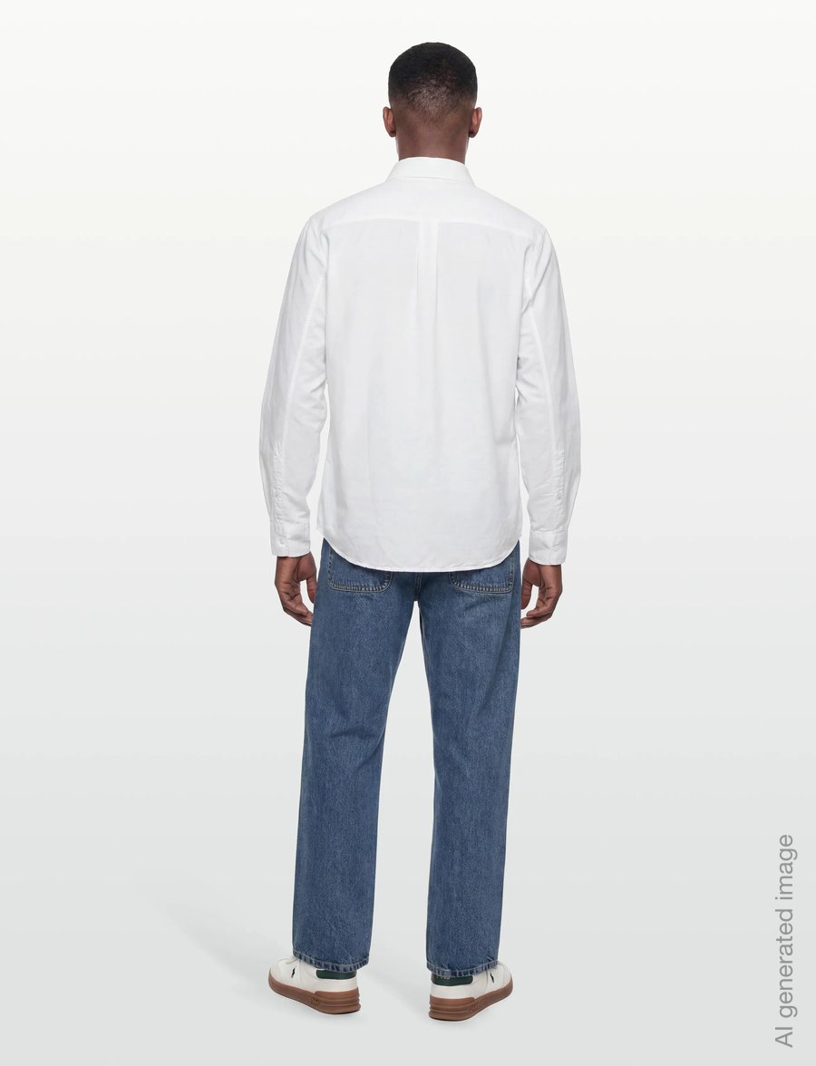 Filippa K - Relaxed Cotton Linen Shirt - basic-hemden - white - 4