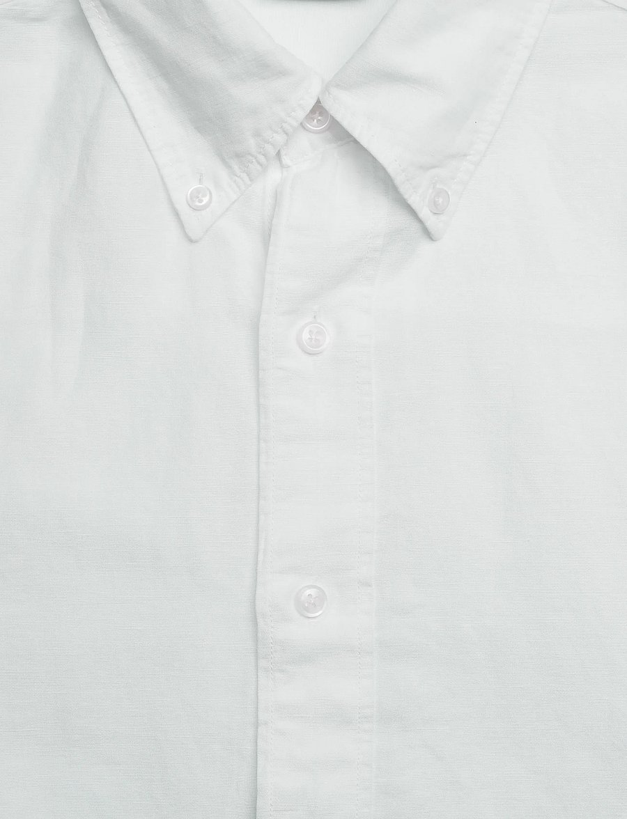 Filippa K - Relaxed Cotton Linen Shirt - basic-hemden - white - 5