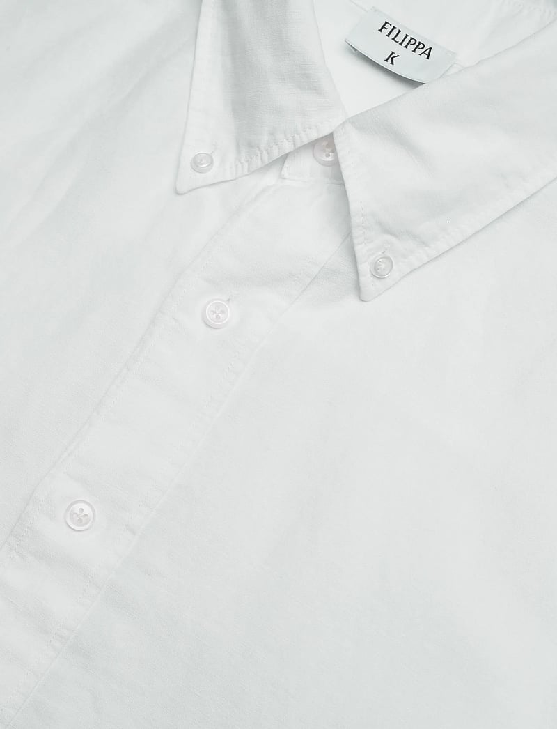 Filippa K - Relaxed Cotton Linen Shirt - basic skjortor - white - 3
