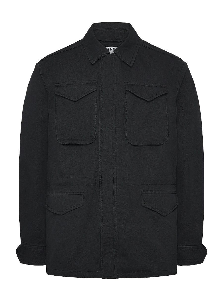 Filippa K - Recycled Cotton Field Jacket - light jackets - black - 1