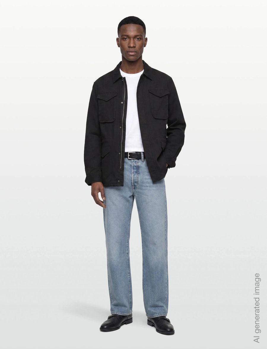 Filippa K - Recycled Cotton Field Jacket - light jackets - black - 0
