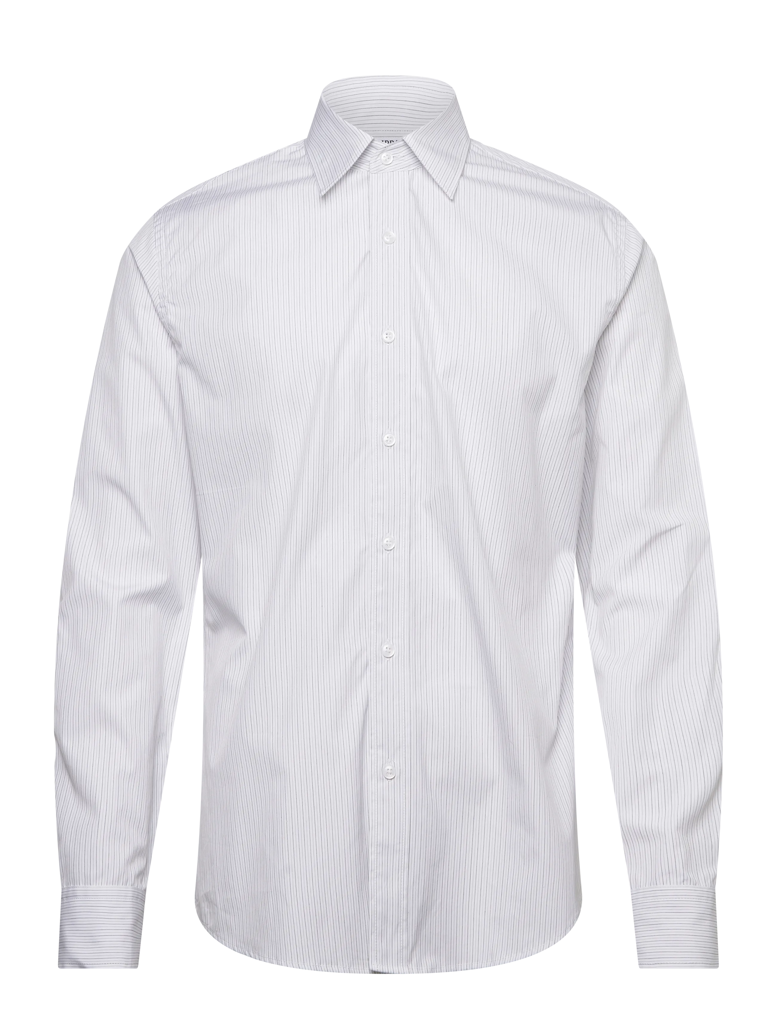 Filippa K - Cotton Poplin Striped Shirt - basic skjorter - white/ black pinstripe - 1