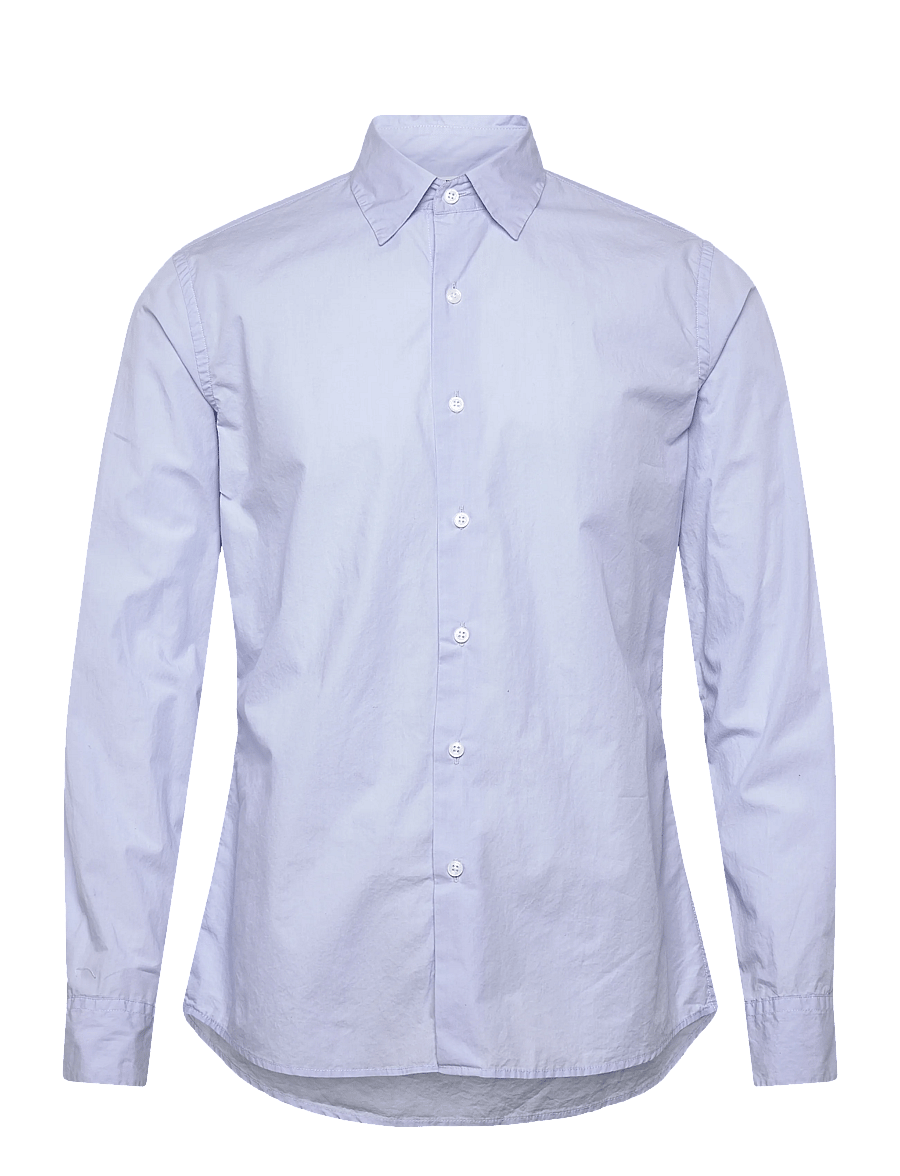 Filippa K - Slim Washed Cotton Shirt - basic shirts - light blue - 1