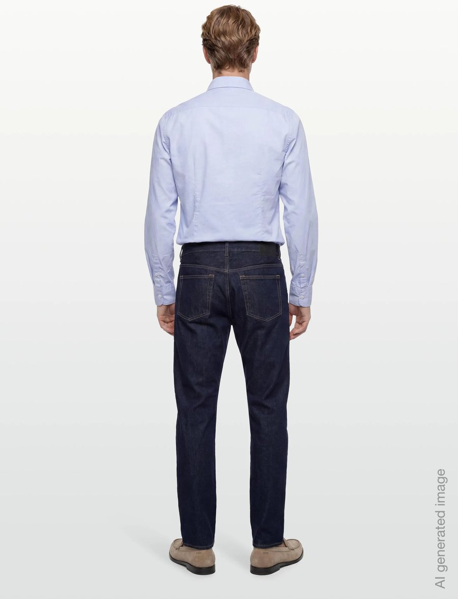 Filippa K - Slim Washed Cotton Shirt - basic shirts - light blue - 4