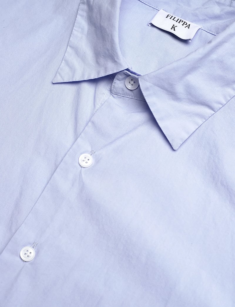 Filippa K - Slim Washed Cotton Shirt - basic skjortor - light blue - 3