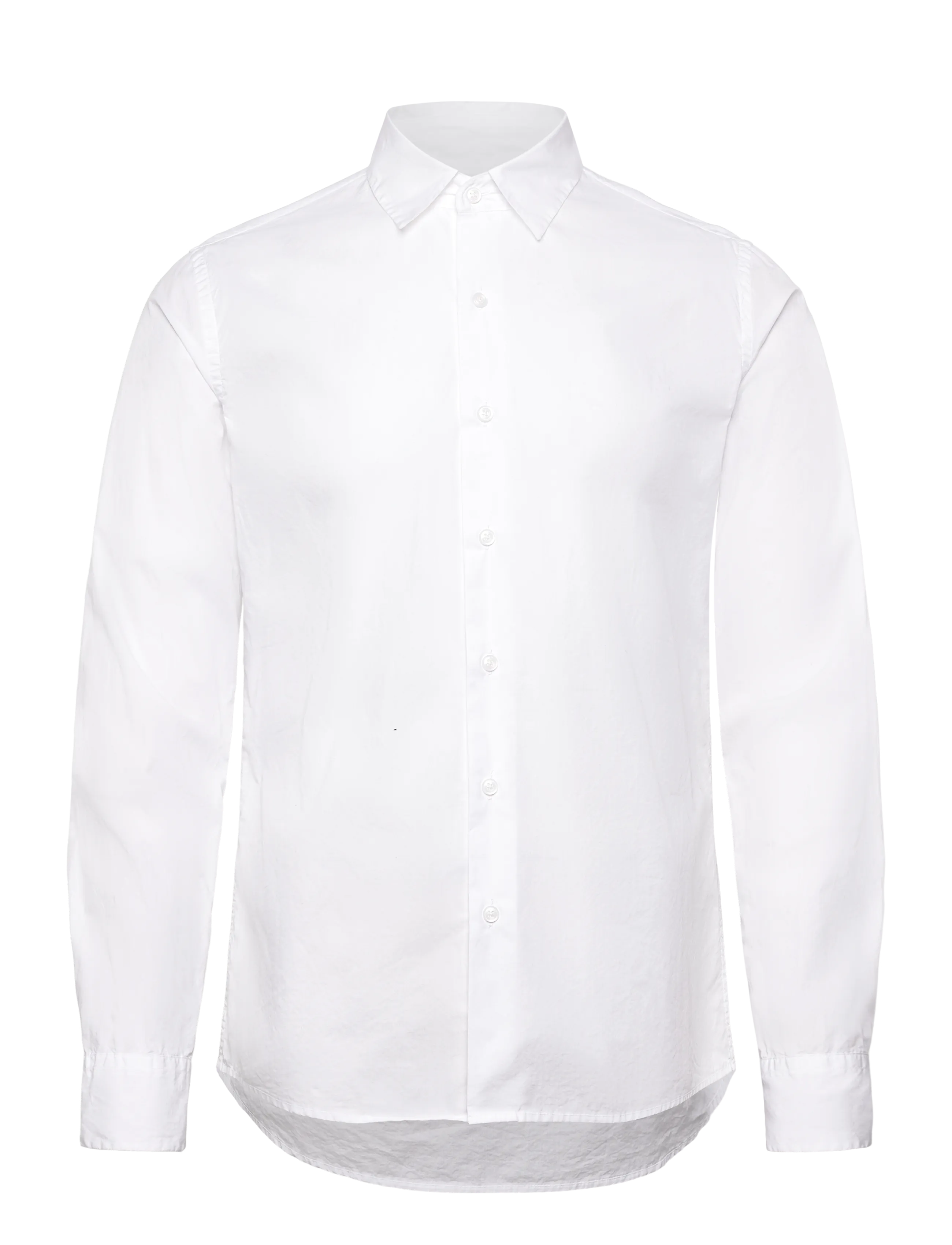 Filippa K Slim Washed Cotton Shirt - Basic-Hemden - WHITE / white