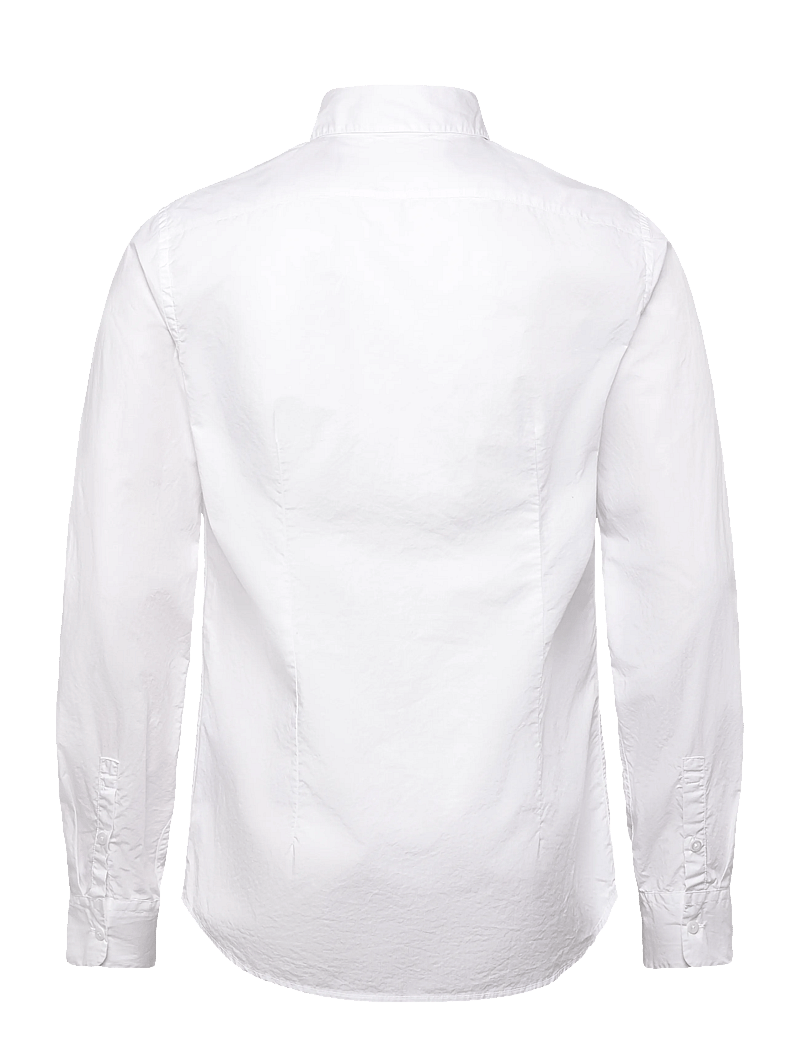 Filippa K - Slim Washed Cotton Shirt - tavalised t-särgid - white - 1